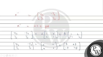 Let \(A=\left[\begin{array}{cc}1 & 2 \\ -1 & 4\end{array}\right]\). If \(A^{-1}=\alpha I....