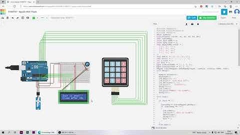 Lock Door Using Arduino Tinkercad - Khóa cửa bằng Numpad trên Arduino