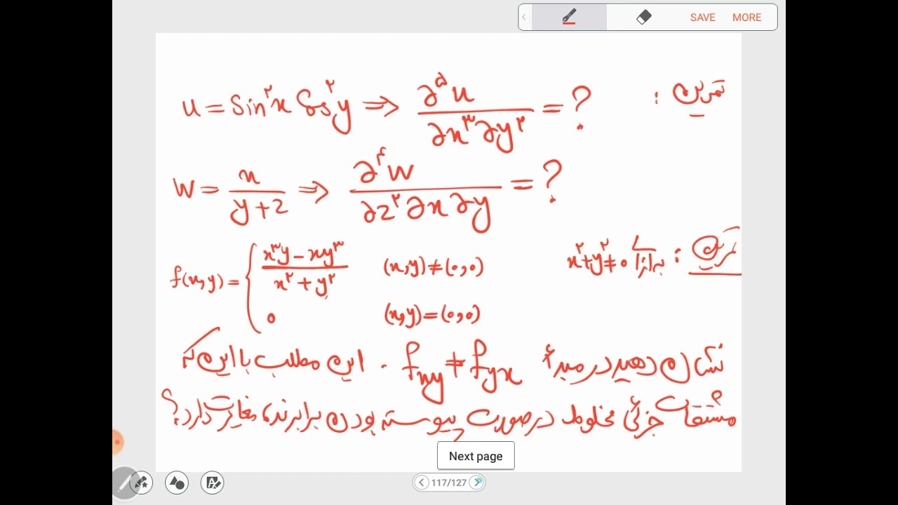 مشتقات جزئی مراتب بالاتر، مشتق‌پذیری و دیفرانسیل
