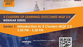 WEBINAR SERIES: 5 CLUSTERS OF LEARNING OUTCOMES MQF 2.0