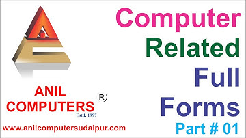 Computer Most Important Full Forms Part # 01| Anil Computers - Best Computers Institute In Udaipur