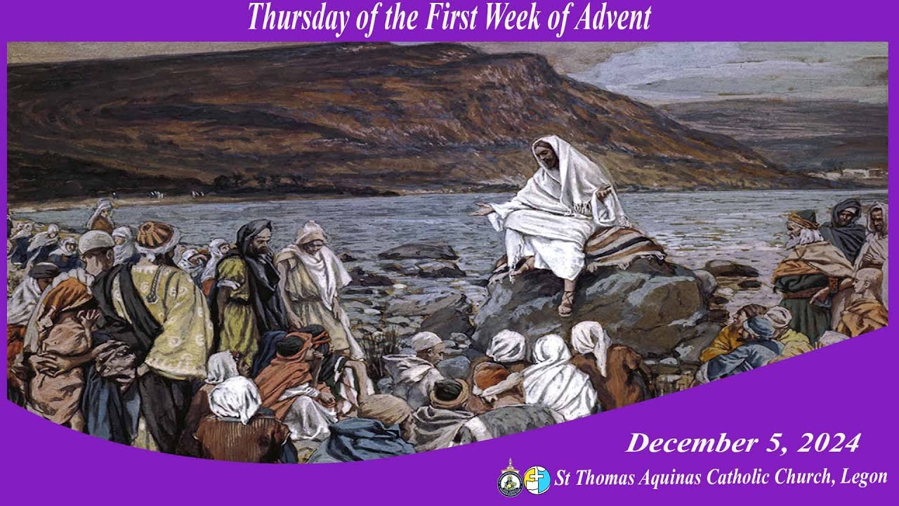 Thursday of the First Week of Advent(05/12/24) 6:30AM - YouTube
