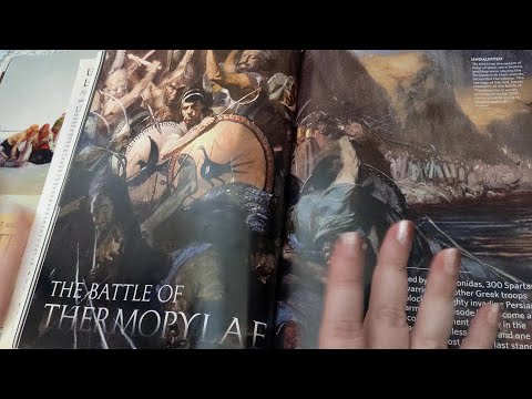 ASMR ~ History Magazine! Battle of Thermopylae, Pauline Bonaparte, Port Royal ~ Soft Spoken