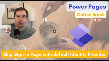 Skip the sign-in page with a default identity provider in Microsoft #powerpages