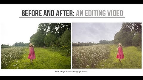 Photoshop Before and After Editing Video-Sky overlay