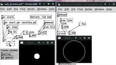 Pd Gem - multiple GEM windows with sub-process pd~
