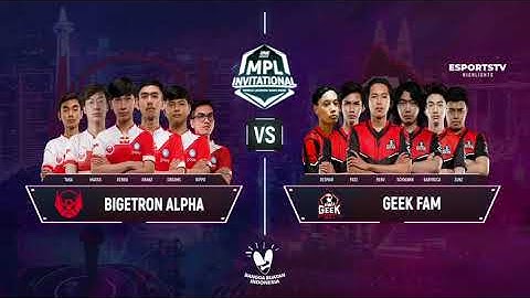 Bigetron Alpha vs Geek Fam GAME 1 MPL Invitational Geek Fam vs BTR MPLI