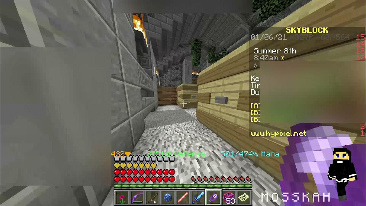 Guide, boulder puzzle room pattern 1 Hypixel's skyblock dungeons