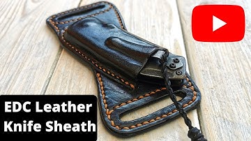 EDC Leather knife sheath || EDC Pochewka na nóż