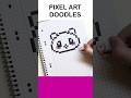 Mini Pixel Art Ideas Doodles  #pixelart #drawing #art #doodles #love #yolo #panda #tutorial  #cute