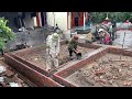 Techniques Building Traditional Foundations Steel Beams In A Brick Formwork