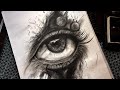 How to draw Realistic eyes portrait with charcoal #fyp #eyes #charcoal #charcoalsketch #art #artist
