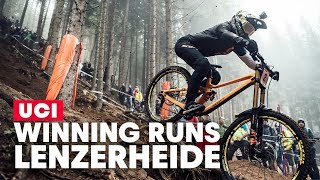 Winning DH Runs from Lenzerheide | UCI MTB World Cup 2019