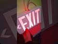 Testing exit signs in my house