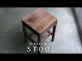 Squarerule furniture  making  walnut stool