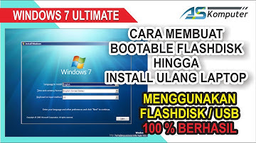 Cara Membuat bootable Sampai Install Ulang Windows 7 Ultimate Dengan Flashdisk | Semua Pasti Bisa