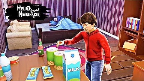 Hello Crazy Neighbor Game - Level 1 To 5 | Full gameplay Android iOS