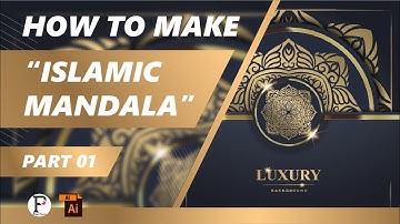 HOW TO MAKE ISLAMIC MANDALA LIKE THIS!!! IN ADOBE ILLUSTRATOR | FIAN PANIC