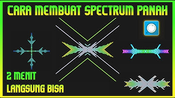 Cara membuat spectrum panah || Tutorial membuat spectrum keren avee player
