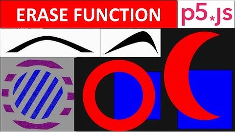 Using Erase Function in p5.js to Make Interesting Shapes