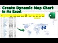 How to Create Dynamic Map Chart in Ms Excel | Create Dynamic map chart in Excel