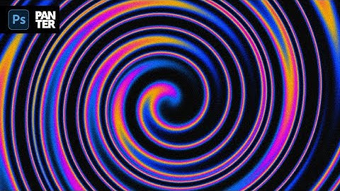 Abstract Radial Twirl Effect in Photoshop