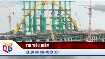 Hợp long nhịp chính cầu Cửa Lục 3