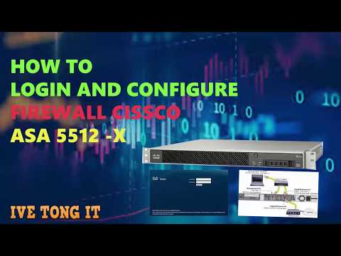 How to login and configure FIREWALL Cisco ASA 5512 X serial || Ive Tong IT