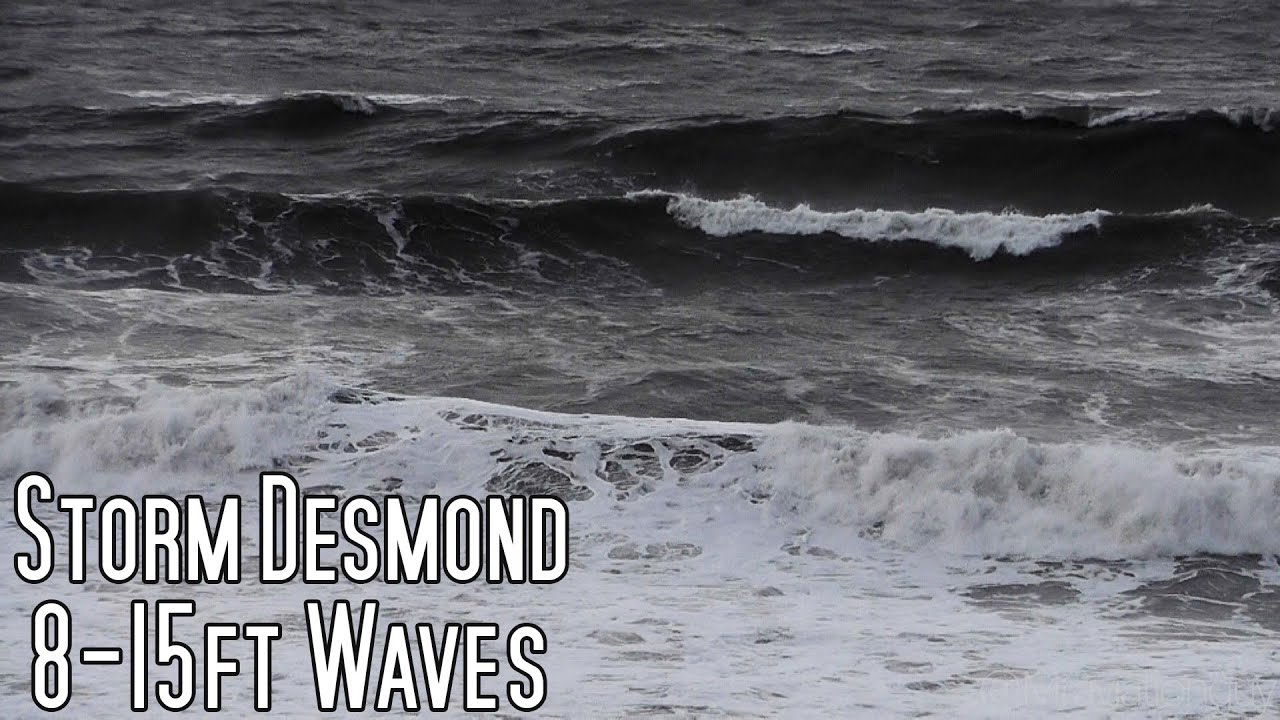 Desmond Rought Storm Desmond Causes Rough Seas Down South - Woolacombe, North Devon (6 ...