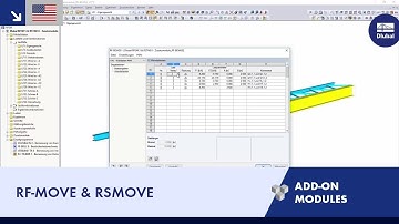Dlubal RFEM 5 & RSTAB 8 - Add-on Modules: RF-MOVE & RSMOVE