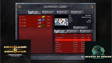 Command and Conquer Red Alert Remastered Skirmish Gameplay USSR– MAP: Lake Divide 6