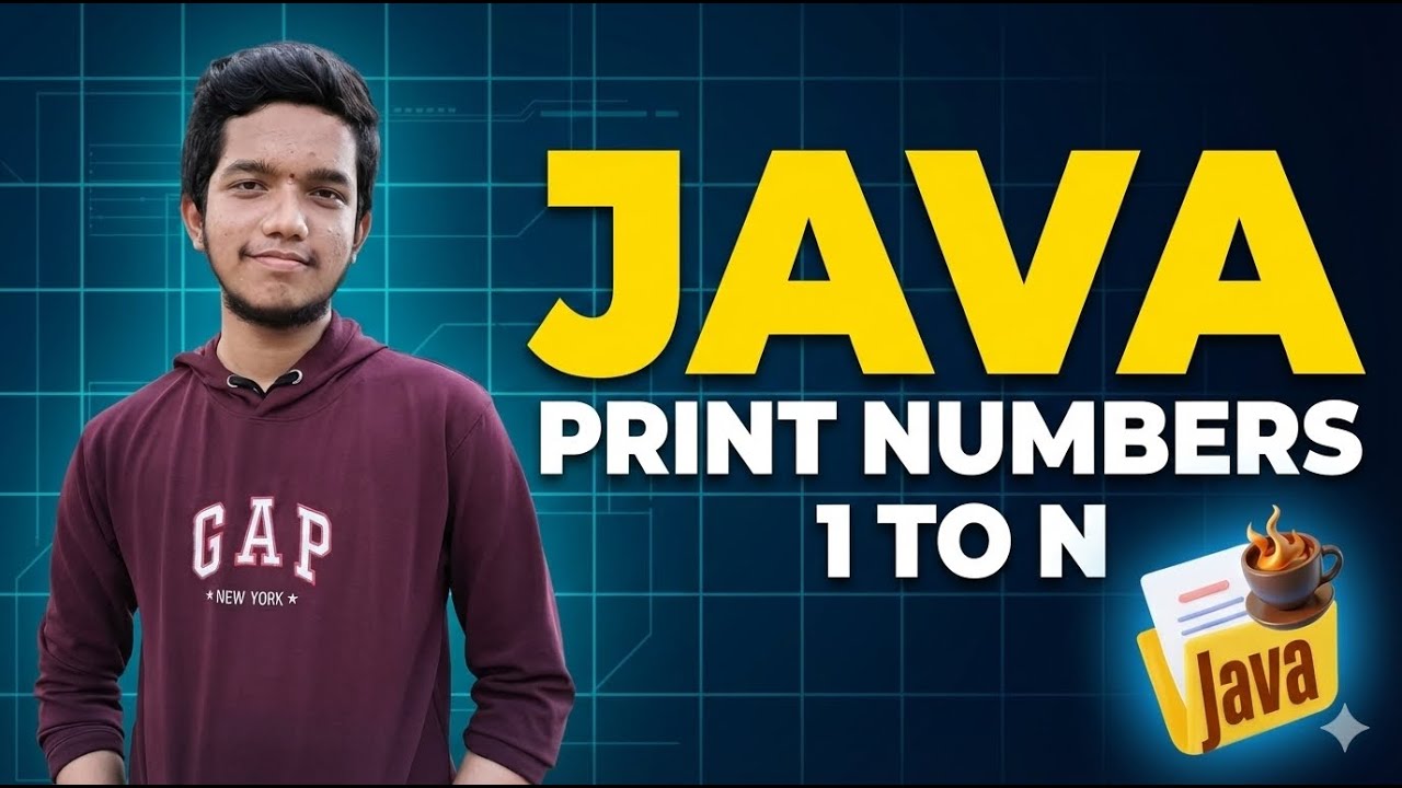 Java For Loop Tutorial | Print 1 to N | Loops Made Easy