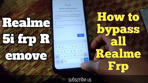 Realme 5/5i/5s/5 Pro Google Account/ FRP Bypass / Pattern remove || Only in 1 Minute (Without PC)