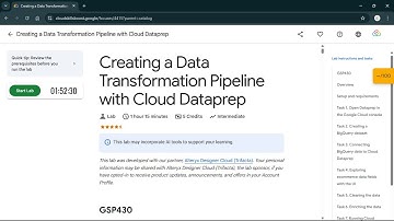 Creating a Data Transformation Pipeline with Cloud Dataprep | #qwiklabs | #GSP430 #CLI