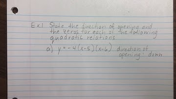 Section 3.3 Video 1 (MPM2D)/ Section 2.1 Video 1 (MCF3M)