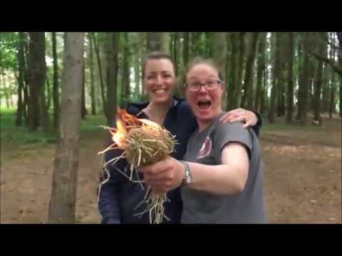 Having fun with bushcraft and archery activities