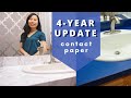 4-YEAR UPDATE || Marble Contact Paper Countertop + Removal!