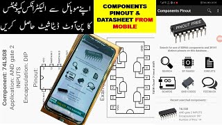 एंड्रॉइड मोबाइल फोन का उपयोग करके इलेक्ट्रॉनिक्स पार्ट्स पिनआउट और डेटाशीट फ्री ऐप screenshot 4