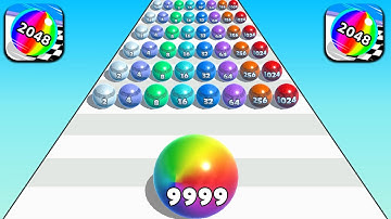 Ball Merge 2048, Canvas Run, Marble Run ​- All Levels Gameplay Android,ios Funny Video LMVNEUSI