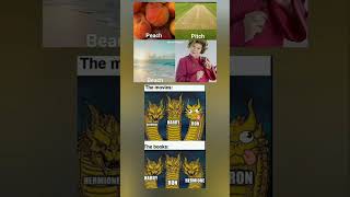 Movies vs Books: The Real Trio Power Shift 😂🐉 #shorts #memes #viral #harrypotter