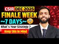 Finale Week | Must Do Things 🚀 | CSIR Dec 2025 IIT GATE 2026 #chemicalsciences
