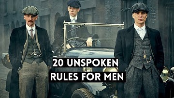 20 Unspoken Rules for Men | in 2023 | #gentlemenstyle #gentlemen #rules #Men