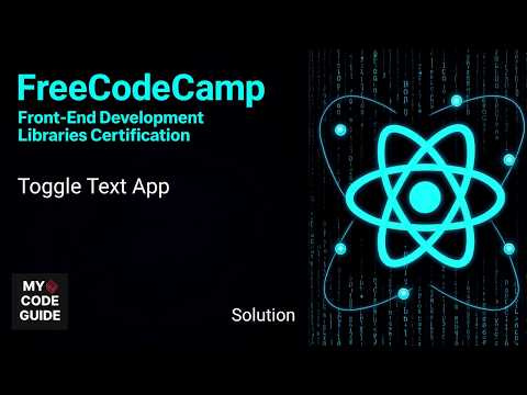 Toggle Text App - FFC React Course