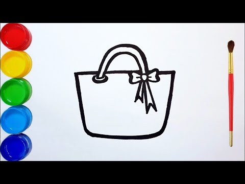 Vẽ Và Tô Màu Túi Xách - Cách Vẽ Túi Xách Đơn Giản - How To Draw Handbag -  Youtube