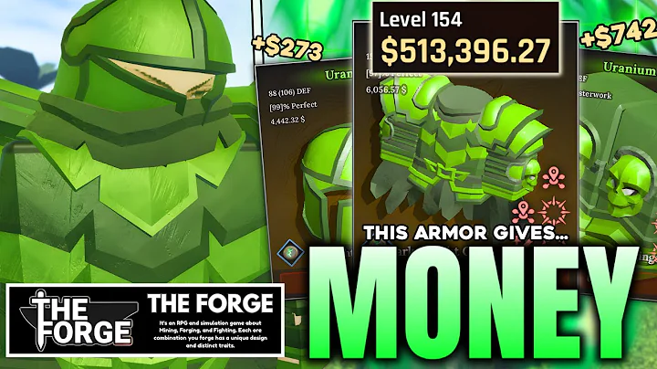 Crafting FREE MONEY Armor | The Forge Roblox