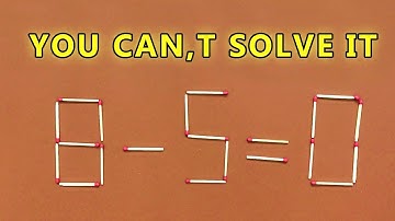 Move 1 matchstick to fix the Equation correct: matchstick puzzle with  answers