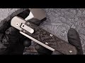 AGA Campolin Baron Elite LTD Satin Blade, Carbon Fiber Scales