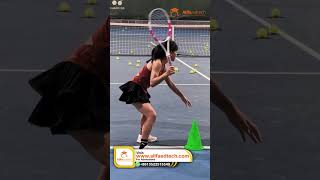 Young Tennis Star In Training   Advanced Tennis Skills Development