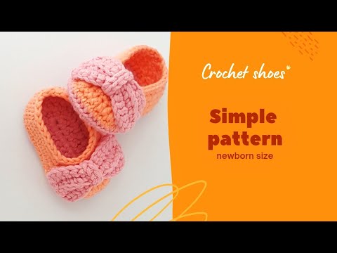 Crochet baby shoes TUTORIAL