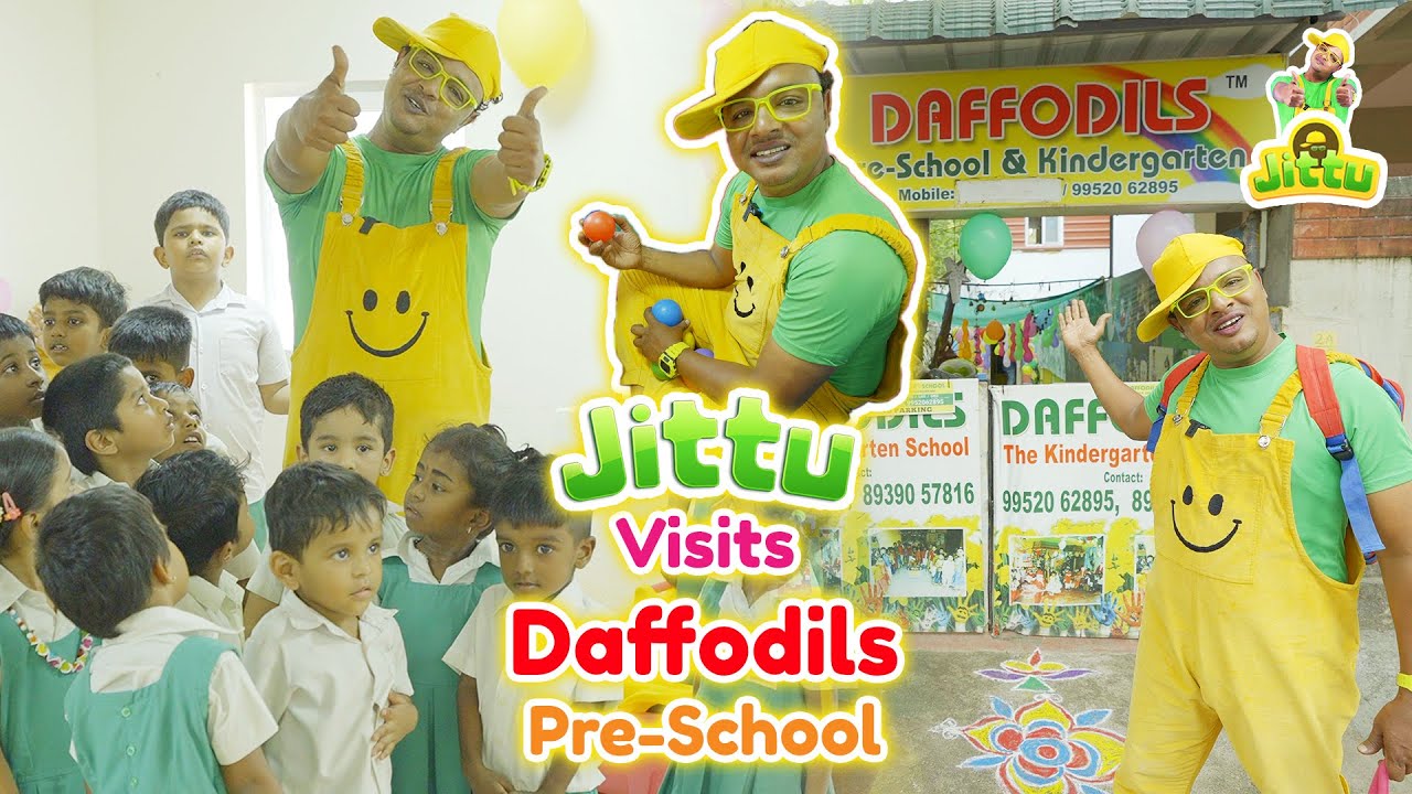 JITTU's Fun Day at Daffodils | Toddler Edutainment Adventure | Let's go to school #preschool